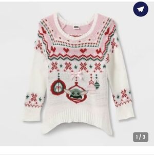 Star Wars Pink and White Holiday Sweater